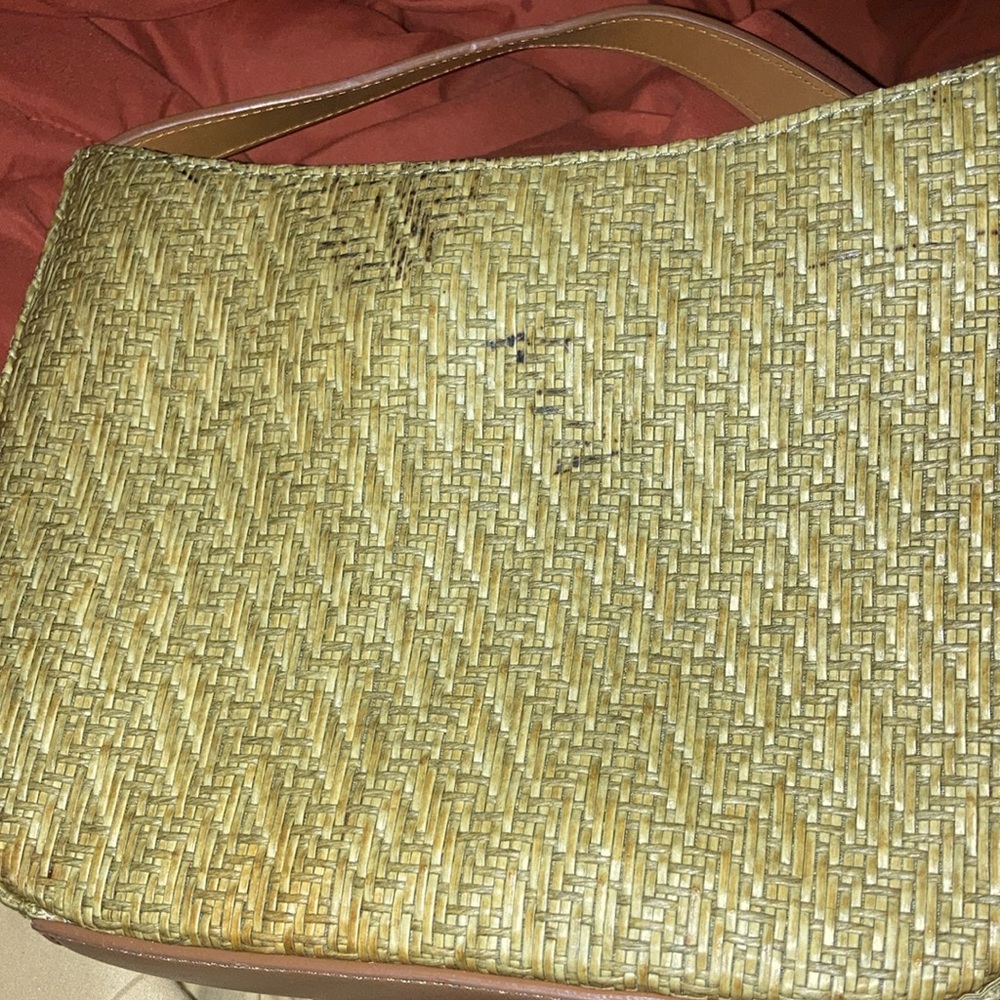 Stylish Tan Woven Women's Bag